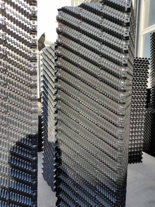 金日逆流塔填料黑色pvc材质方形冷却塔填料规格型号